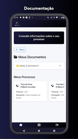 AdvCore - Portal do Cliente Screenshot 3