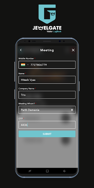 JewelGate - Visitor LogBook Screenshot 2