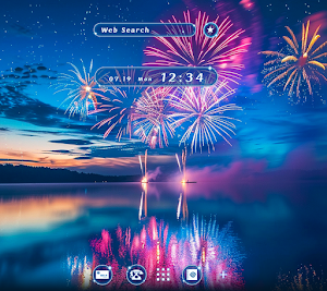 Dreamy Fireworks Theme +HOME Screenshot 0