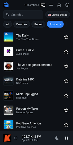 Radio: Live Stations Player Screenshot 2