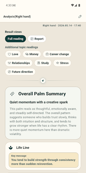PalmLens Palm Reading Screenshot 2