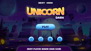 Unicorn Dash Game : Horse Run Screenshot 0