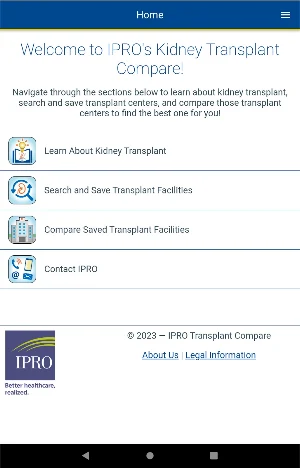 Kidney Transplant Compare Screenshot 3
