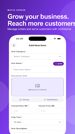 Movve Vendor Screenshot 3