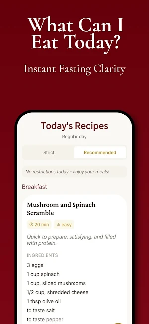 Orthodox Fasting Guide Screenshot 1