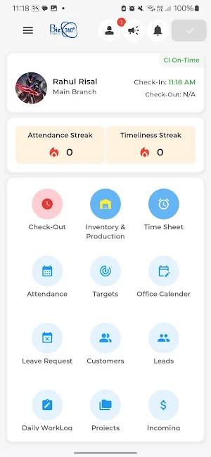 BizForce360 - Field Sales App Screenshot 1