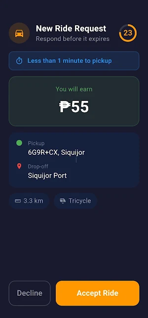 Siquijor Go - Driver App Screenshot 3