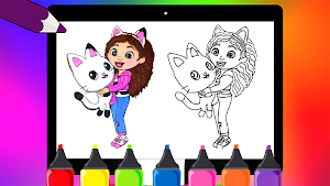 Gaby's Dollhouse Coloring Book Screenshot 3