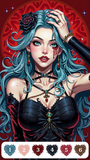 Goth Color - Paint by Numbers Screenshot 0