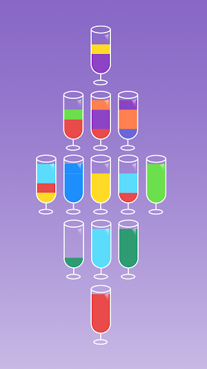 Color Water Sort Tricky Puzzle Screenshot 2