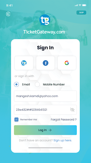 TicketGateway - World Events Screenshot 1