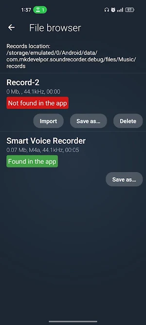 Sound Recorder Lite Screenshot 3