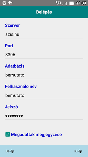 Általános Információ Nyilvántartó Program - SQL Screenshot 0