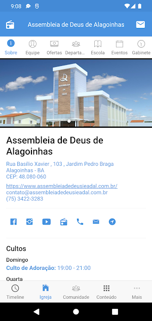 Assembleia de Deus IEADAL Screenshot 1