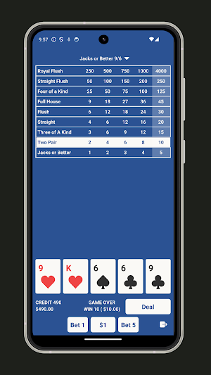 Video Poker Mobile Screenshot 2