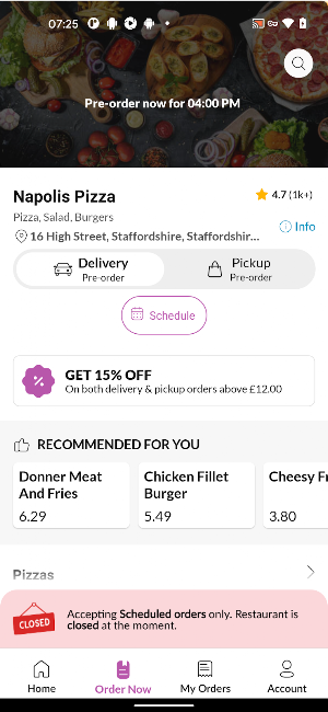 Napolis Pizza Screenshot 2