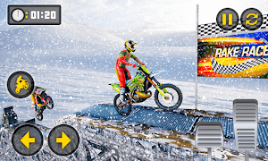 Snow Tricky Bike Impossible Track Stunts 2020 Screenshot 3
