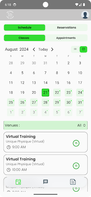 Unique Physique Training Screenshot 0