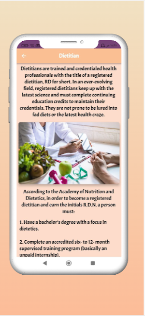 Nutritionist vs Dietitian Screenshot 2