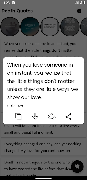 Death Quotes and Sayings Screenshot 0