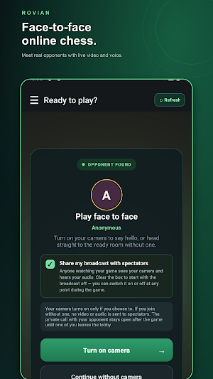 Face-to-Face Online Chess Screenshot 0