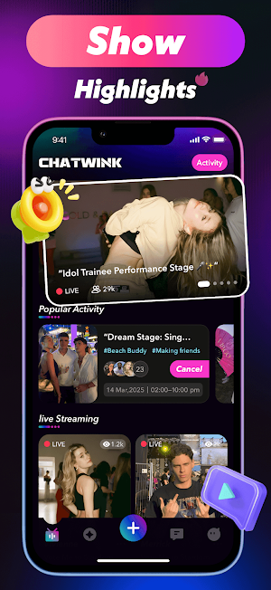 ChatWink：Live Dance Video Chat Screenshot 3