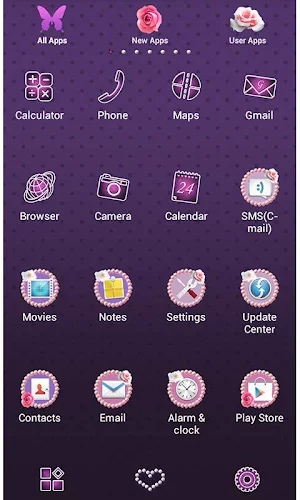 Pearl Hearts Theme +HOME Screenshot 1