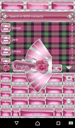 MayLily & Rose Go Keyboard theme Screenshot 1