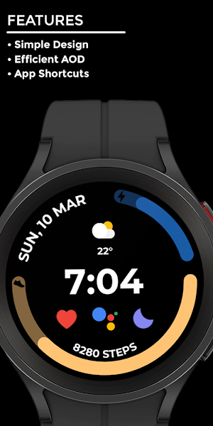 Nighty Digital 28 - watch face Screenshot 1