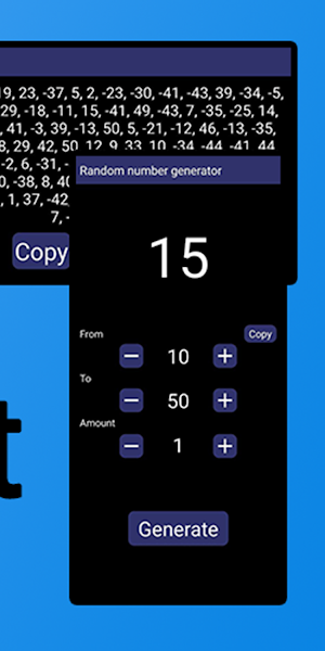 Random number generator Screenshot 3