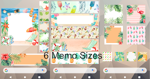 Sticky Memo Notepad Summer Screenshot 1