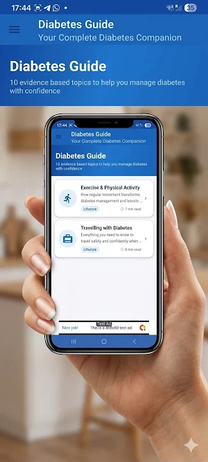 Diabetes guide app Screenshot 1