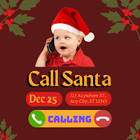 Santa call Merry Christmas