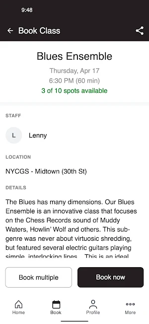 NYC Guitar School Screenshot 2