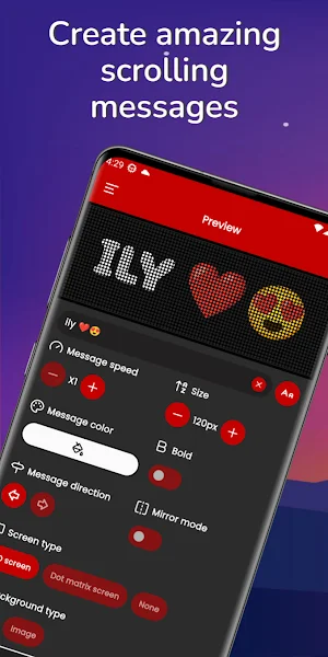 Scroll Screen LED Screenshot 0