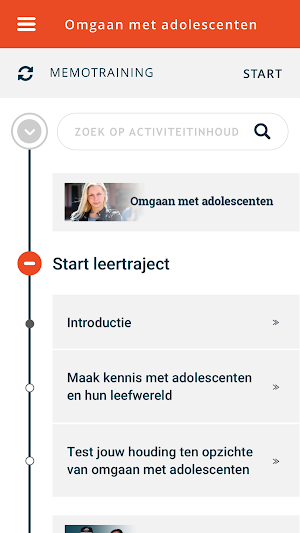 GGZ Ecademy leeromgeving Screenshot 1