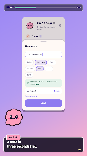 Remindo — Notes & Routines Screenshot 1