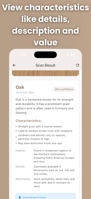 Wood Identifier: AI Scan Screenshot 2