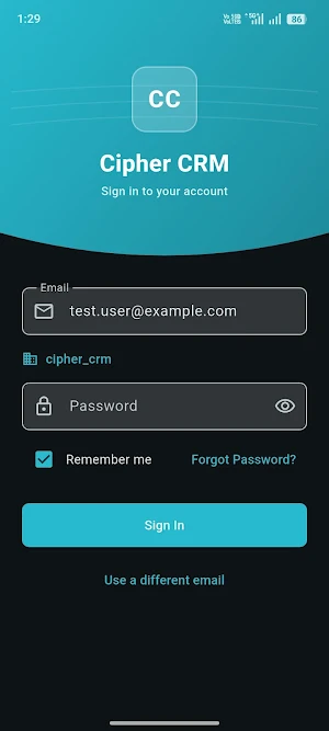 Cipher CRM Screenshot 0