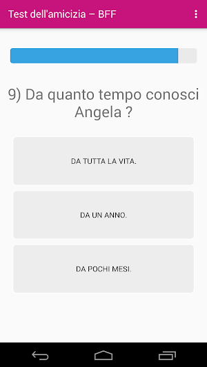 Test Amicizia : BFF Test Screenshot 2