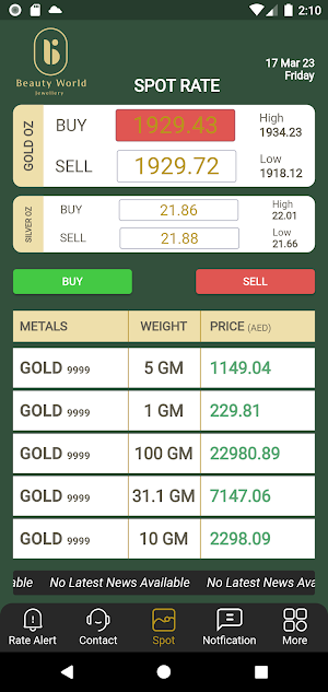 Beauty World Bullion Screenshot 1