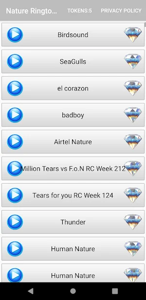 Nature Sounds Ringtones Screenshot 1