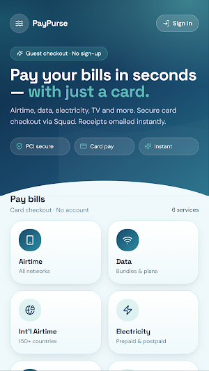 PayPurse Screenshot 1