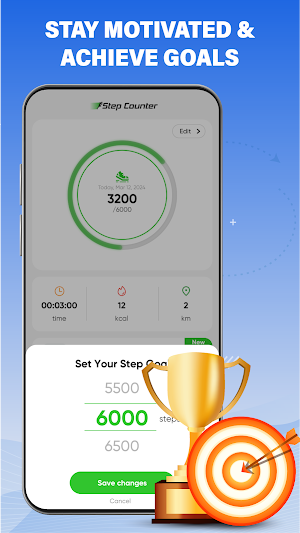 Pedometer: Daily Step Counter Screenshot 2
