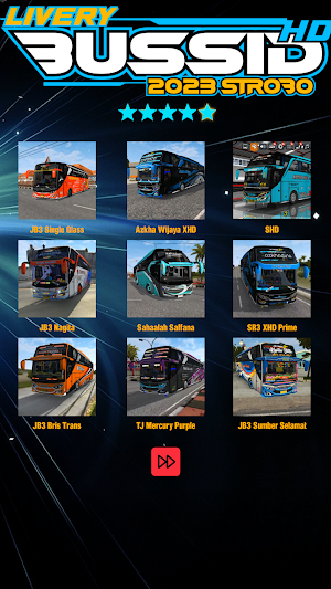 Livery Bussid HD 2023 Strobo Screenshot 2
