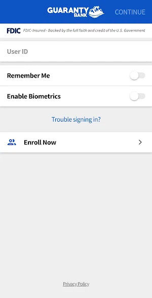 Guaranty Bank Mobile Screenshot 1