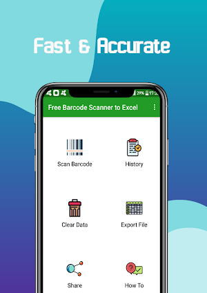 Free Barcode Scanner to Excel Screenshot 0
