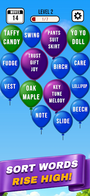 Bubble Word Puzzle: Rise Up Screenshot 0