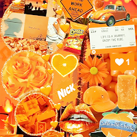 Aesthetic orange wallpaper