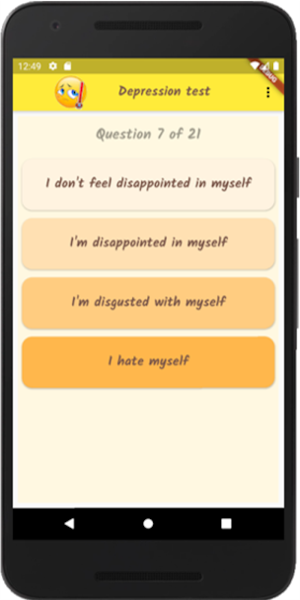 Depression Test Screenshot 1